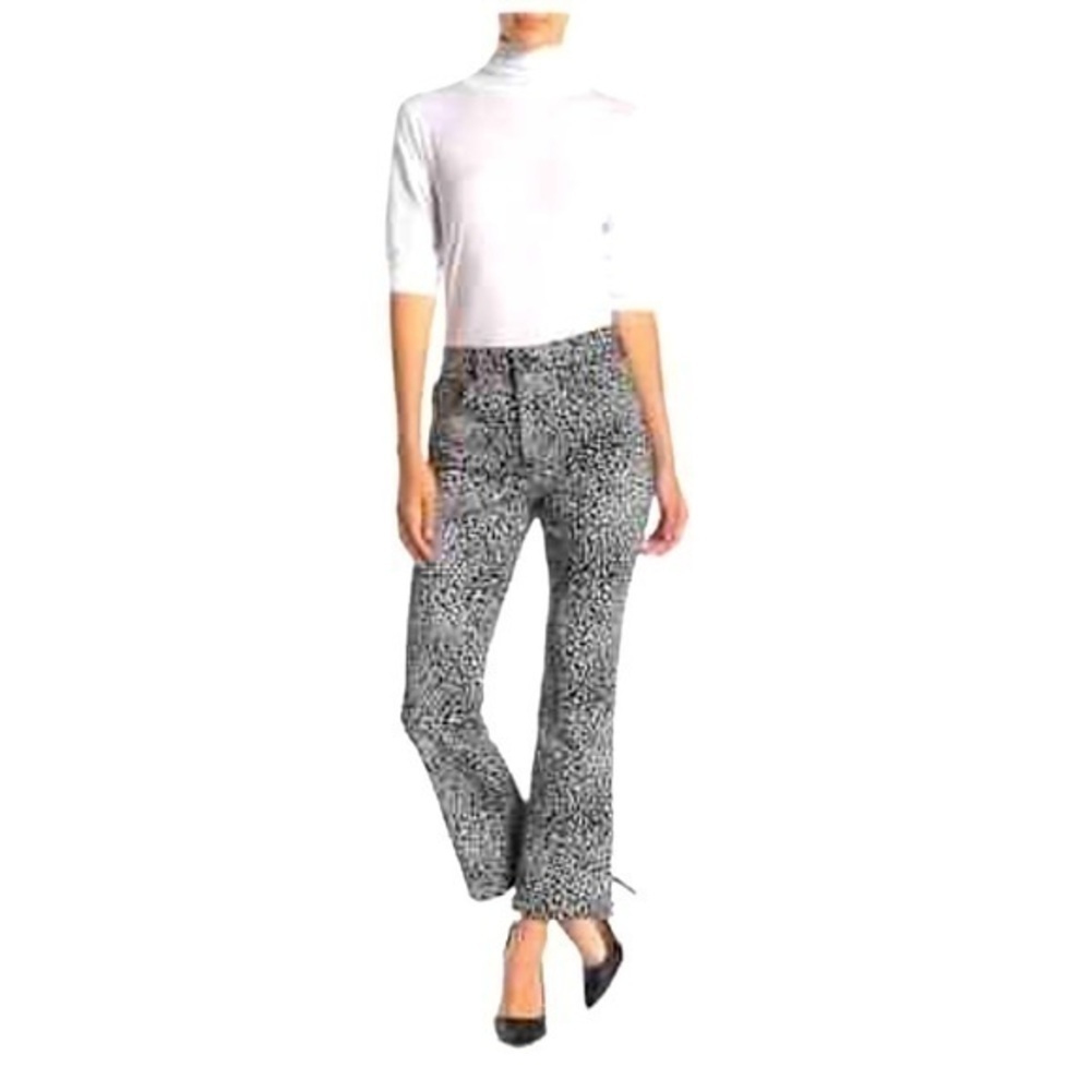 Rag & Bone Hana high rise jeans size 25 gray and black leopard / cheetah print​​